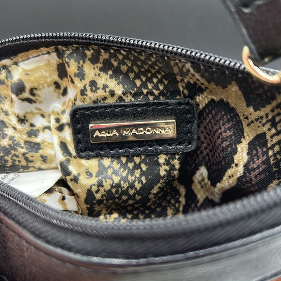 Aqua Madonna EUC Cheetah Fur Cowhide Leather Small Purse (P004) - Picture 3 of 5